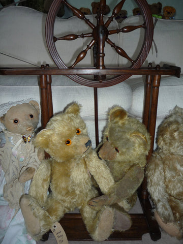 (1) A group of Teddies with their new spinning wheel!