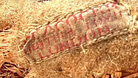 (1931) Peacock Label. HYGIENIC TOYS MADE IN ENGLAND FOR PEACOCK'S STORES (Copy)