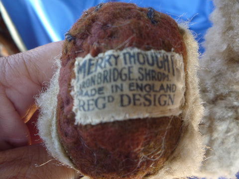 (1945 onwards) Merrythought Ironbridge Regd Design label