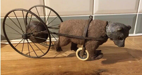 Sold (1900) Bear with cart For Sale £95